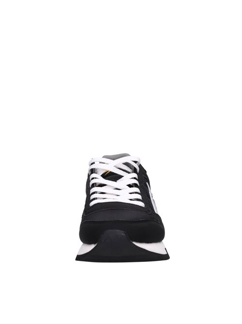 Sneakers in pelle e tessuto SUN68 | Z44121 11NERO-BLU-ARGENTO